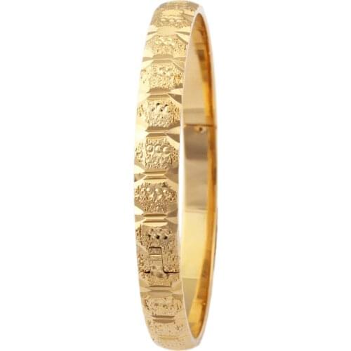 Hot Sale 2017 Fashion Bracelet and Bangle for Women / Gold Color Bangles Bracelets African India South America Free shipping