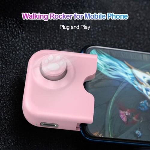 Mobile Game Controller Mobile Phone Gamepad Grip Rocker Handle Tablet Controller Phone Joystick with Charging Port for iPhone