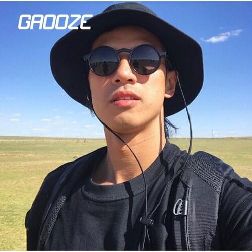 GAOOZE Fashion Round Glasses Luxury Women Sunglasses for Men 2021 Retro Shades Black Sun Glasses Unisex Zonnebril Dames YJ038