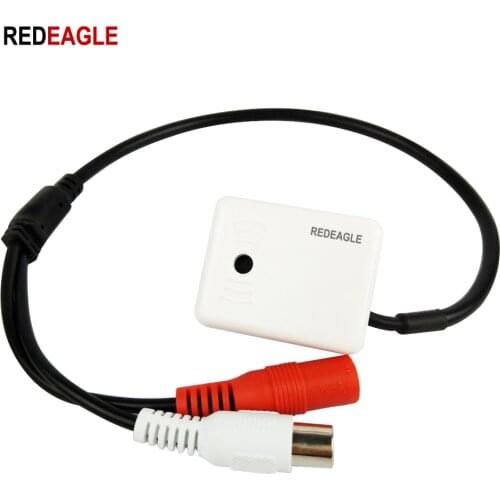 REDEAGLE Adjustable Mini AUDIO CCTV Microphone pick up MIC RCA Audio Output For Security Camera System Kit