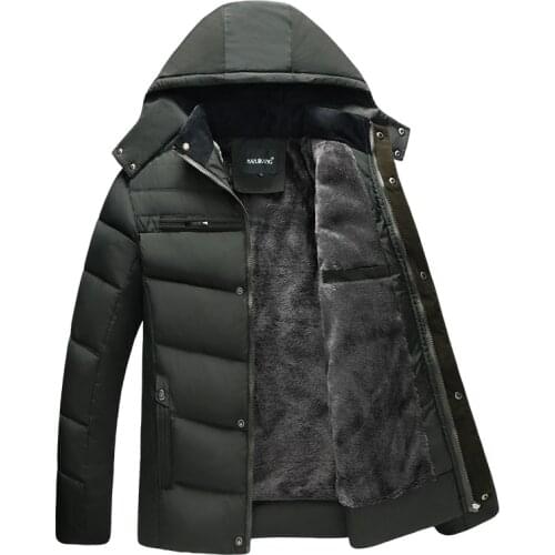 Mens Winter Jacket -20 Degree Thicken Warm Men Parkas 2020 New Hooded Fleece Mans Jackets Cotton Coat Parka Jaqueta Masculina