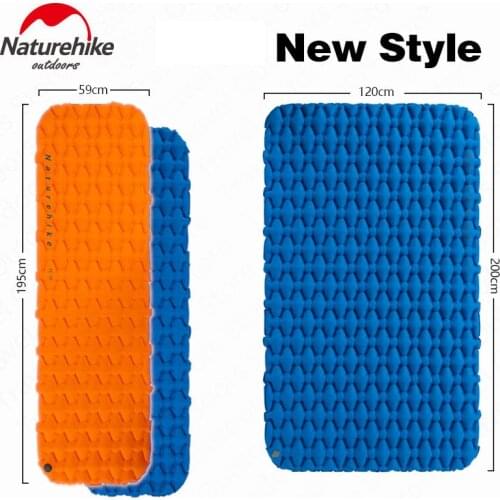 NatureHike Inflatable Mattress Nylon Moisture-Proof Portable Lightweight Outdoor Camping Air Sleeping Pad Travel Cushion