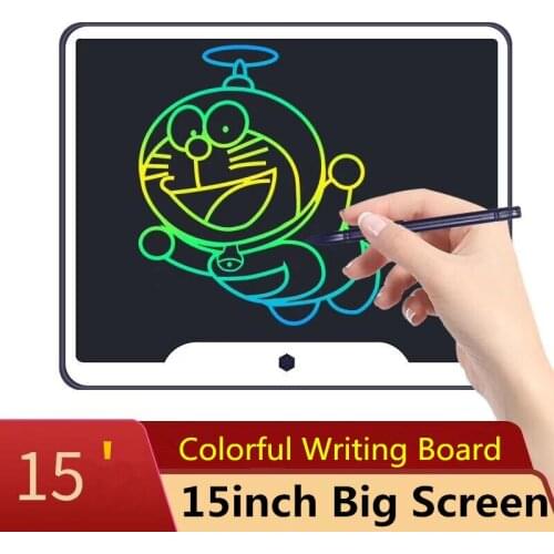 New 15 Inch LCD Writing Tablet Board Electronic Small Blackboard Paperless Office Writing Colorful with Stylus Pens