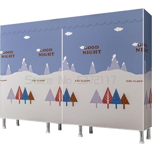 Assembly of cloth wardrobe modern simple storage cabinet hanging wardrobe simple cloth wardrobe bedroom cabinet