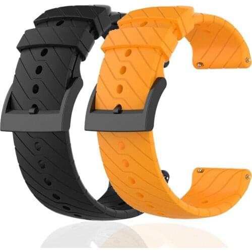 Sports Soft Silicone Replacement Band Strap for Suunto 9/9 Baro Copper Watch Bracelet Strap Watch Wrist Belt