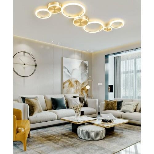 New led ceiling lamp living room bedroom household chandelier modern chandelier kitchen light luxury chandelier decoration