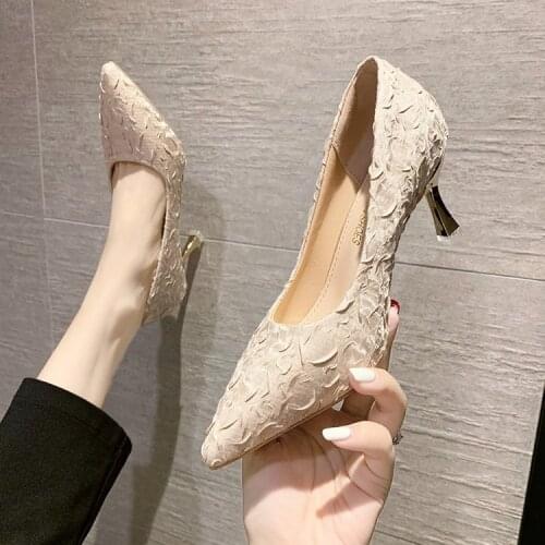 Womens shoes fashion spring new womens artificial silk satin Rhinestone Crystal womens thin heel shoes high heels