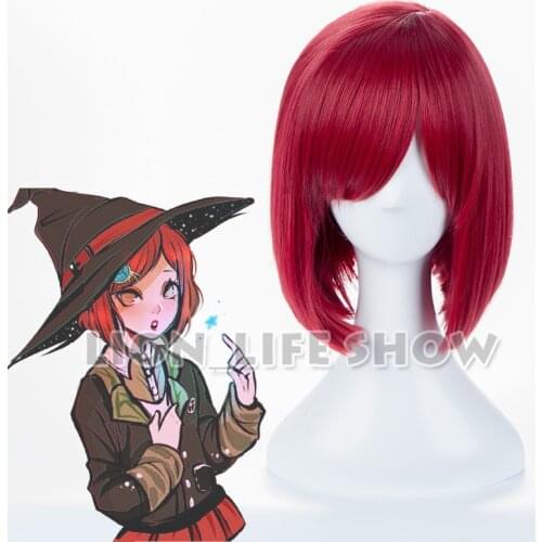 Danganronpa V3 Killing Harmony Yumeno Himiko Wine Bangs Bob Anime Cosplay Hair Wig