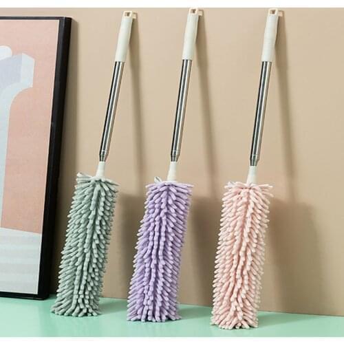 Retractable Duster Brush Home Bed Bottom Ceiling Cleaning Dusting Brush Household Furniture Cleaning Brush Feather Dust Brush