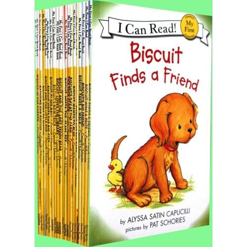 18 books/set Biscuit Series Picture Books I can read Children story book Early Educaction English reading Book for baby