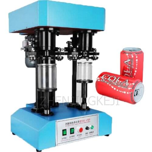 220V/110V Dual Motors Automatic Sealing Machine Commercial Electric Seal Equipment Paper Can PET Plastic Metal Tinplate Tank