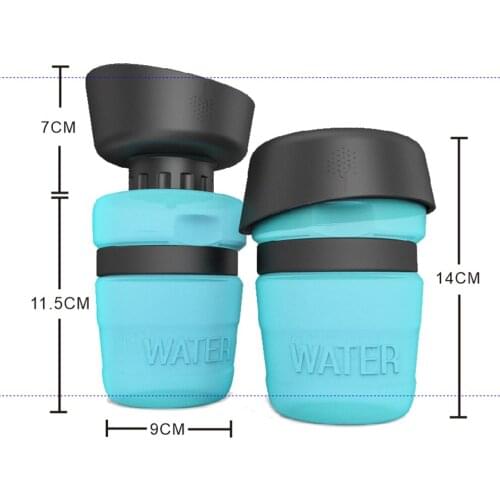 520ml Portable Pet Dog Water Bottle For Small Large Dog Leakage Proof Drinking Pet Dog Drinking Water Bottle Sports Squeeze Type