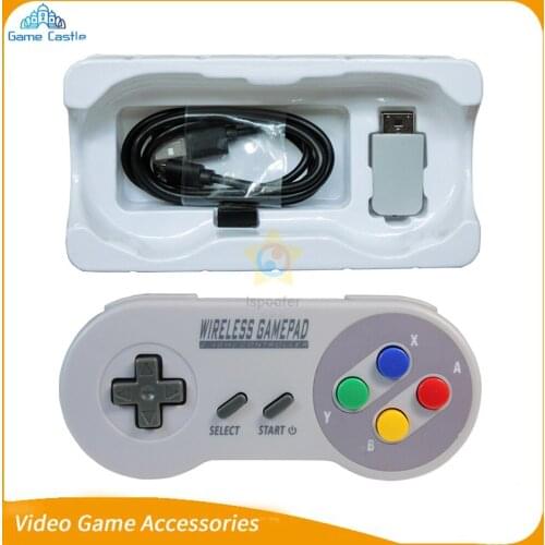 2020 Wireless Gamepads 2.4GHZ Joypad Joystick Controller for SNES Super Nintendo Classic MINI Console remote Accessories