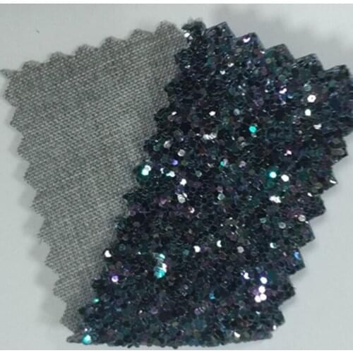 B15 Laser black mix chunky glitter wall covering 38M one roll with 54inch width glitter wall covering