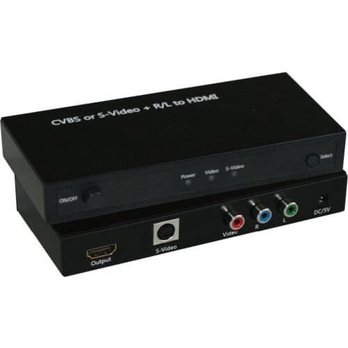 CVBS/ S-VIDEO + R/L TO HDMI CONVERTER