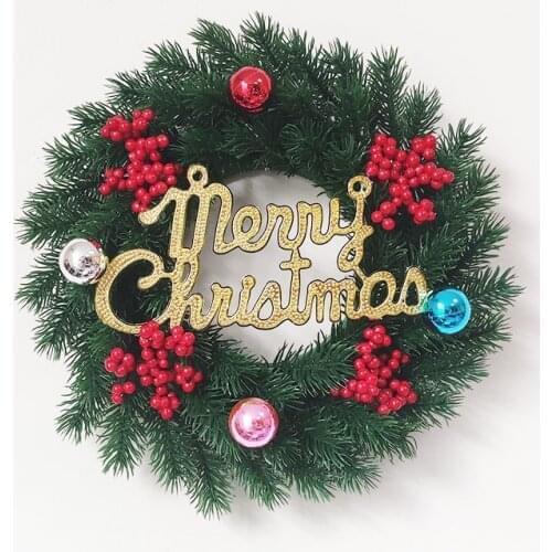 Artificial Wreath Berries And Baubles Festive Party Home Decoration Door Wreath For Christmas New Year