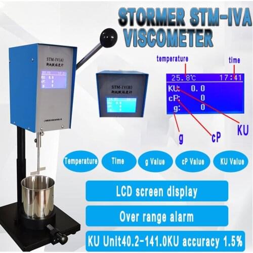 STM-IV(A) Stormer Viscosity Meter Tester with Temperature Display Digital Rotating Viscometer Paint Viscosity Measurement