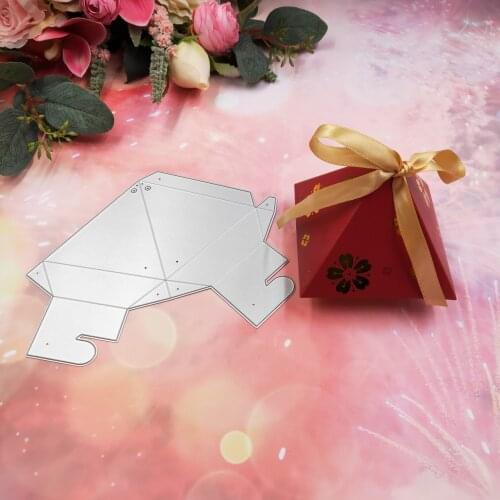 Pyramid box metal cutting dies 2020 new DIY scrapbook paper card decoration process embossing mold