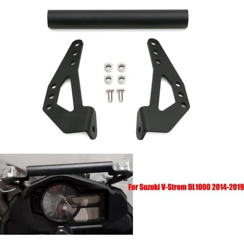 Windshield Phone Navigation GPS Plate Bracket Adapt Holder For Suzuki V-Strom DL1000 2014 - 2019 2018 2017 2016