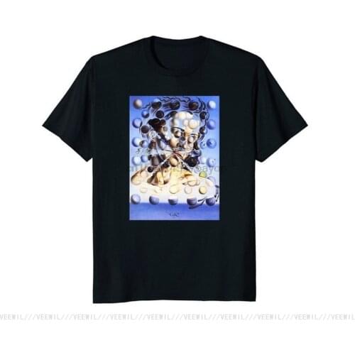 Summer Hot Sale Tee Shirt Galatea Of The Spheres Dali Painting T-Shirt Cotton T Shirt Large Size