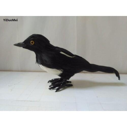 Artificial magpie bird model about 25x13x7cm handicraft prop,home decoration furnishings gift d2459