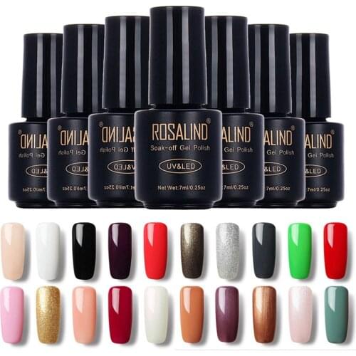 7ml Gel Polish Set All For Manicure Semi Permanent Vernis top coat UV LED Gel Varnish Soak Off Nail Art Gel Nail Polish
