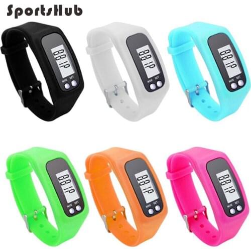 Wrist Sport Watch band Pedometer Run Step Distance Calorie Counter Fitness Gauge Step Tracker Digital LCD Pedometer NR0131