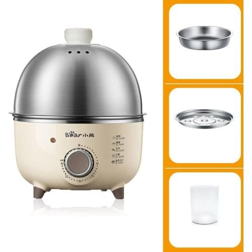350W Electric Egg Boiler Steamer Breakfast Machine Automatic Multicooker Egg Cooker Egg Custard Steaming Cooker with Timer 220V