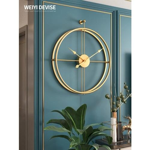 Industrial Retro Style Wall Clock 3d Large Wall Clock Modern Designed Living Room Creativity Household Watches Fashion Luxury