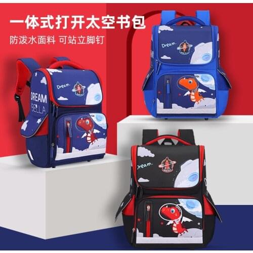 School Schoolbag 2021 New Primary School Student Schoolbag Grade 1-3-6 Dinosaur Children Backpack Portable Burden Alleviation