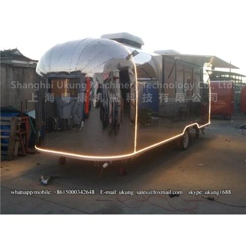 AST-210, 680cm, stainless steel airstream trailer, customized food trailer, mobile kitchen food truck