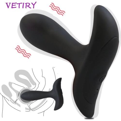 VETIRY 10 Speed Vibrating Anal Sex Toys Prostate Massager Anal Butt Plug Dildo Vibrator for Women Adult Sex Toys for Men Gay