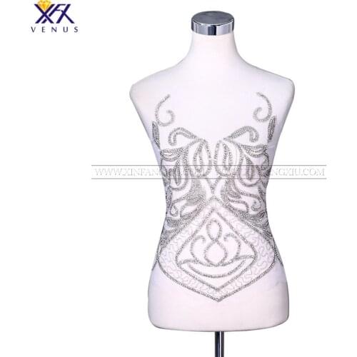 XFX VENUS 1 PIECE Pure Handmade Sew on Rhinestones Patch Crystal Bridal Apparel Dress Accessory Sewing Crystal For Evening Dress