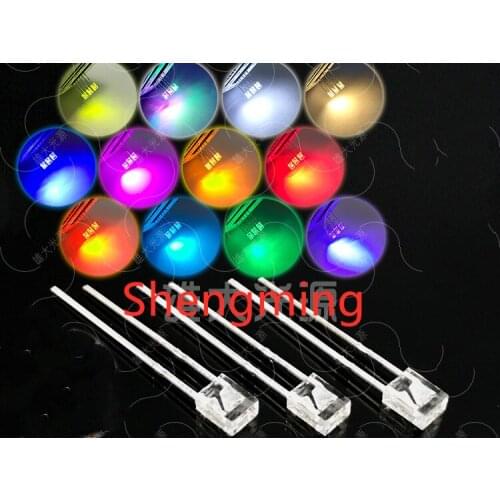 1000pcs 2x3x4mm Red Green Blue White Yellow Warm white Pink led light emitting diode super bright Diffused water clear 2*3*4mm