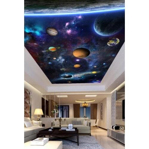 1822 Universal Planets Printing stretch ceiling film for workshop ceiling decoration
