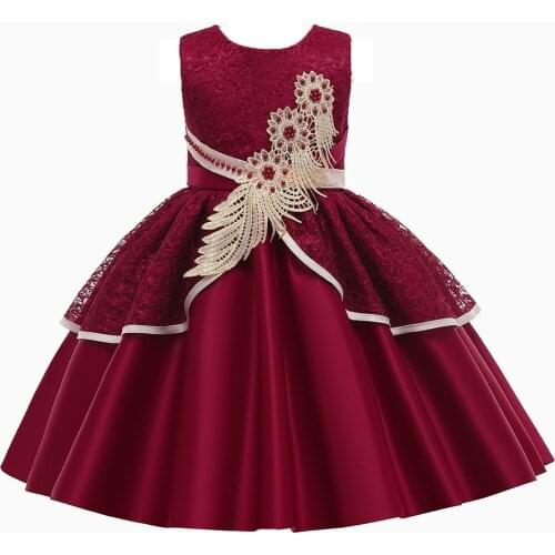 Girls Dress Children Long Sleeve Lace Girls Wedding Birthday Party Dress Kids Dresses For Girls Clothes 3 4 5 6 7 8 9 10 12 Year