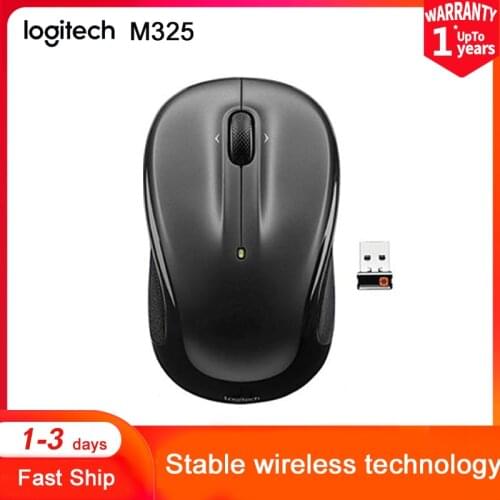 Mouse Logitech M325 1000DPI 3 Buttons Unifying Nano Receiver Wireless Mice Computer 2.4GHz Long Battery Life For Laptop Office