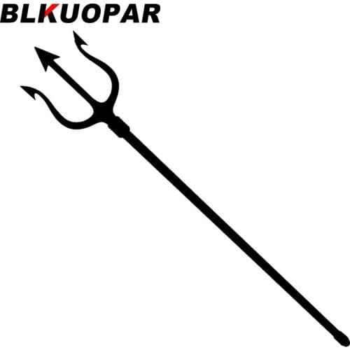 BLKUOPAR for Trident Weapon Car Stickers Vinyl Graffiti Decals Sunscreen Die Cut Scratch-Proof Caravan Trunk Decor Car Goods