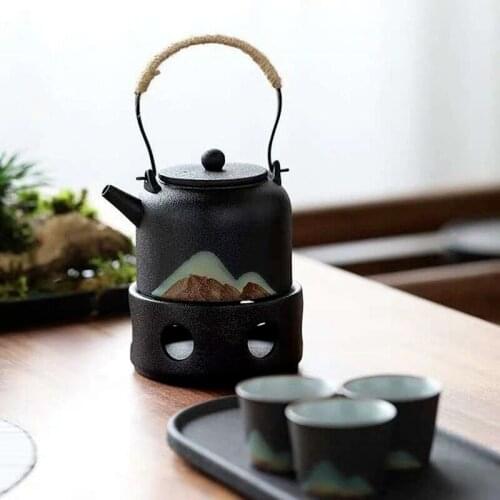 Japanese-style Warm Tea Stove Teapot Tea Set Candle Tea Base Stove Scented Tea Warm Tea Ceramics