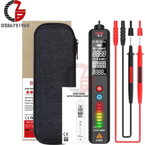 4 in 1 Digital Multimeter Pen Type Meter DC AC Voltmeter Auto Range Voltage Resistance Continuity NCV Hz Non Contact Tester Tool