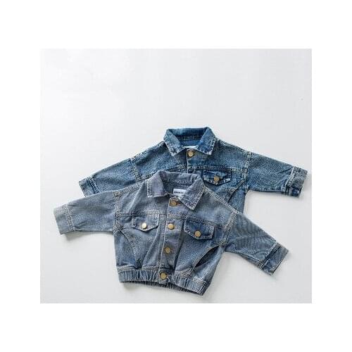 Boys Denim Jackets 2020 Spring Autumn New Childrens Clothing Toddler Boys and Girls Casaul Coats Kids Denim Jacket Outwear 2-7Y