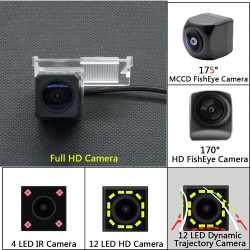 Full HD 12LED Dynamic Trajectory Rear View Camera For Peugeot 301 308 405 508 C4 C5 3008 307 Hatchback Citroen E-Elysee C-Quatre