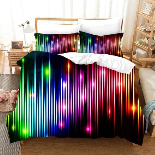 Fashion Colorful Bedding Set Luxury Design Pillowcases Simple Bed Linen Dropshipping Bed Set Comforter Duvet Covers