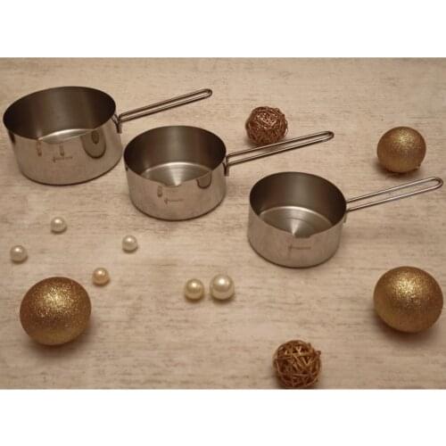 Kaçerola Stainless Steel 3'lü Creamer Set Hm310