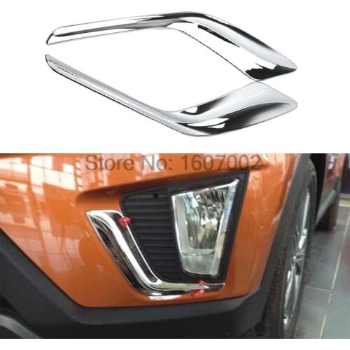 For Hyundai Creta IX25 2015 2016 2017 ABS Chrome Front Rear Fog Lights Cover Trim fogLight Lamp Tail lights Decoration