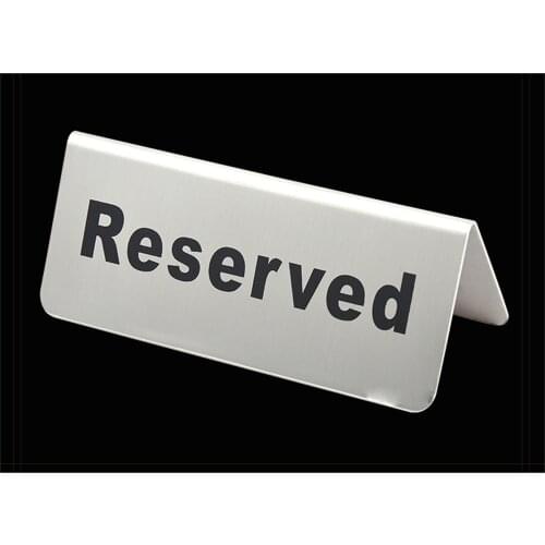 Table Top Reserved Plate Stand Desk Seating Sign Rack Warning Signage Stand Restaurant Reserved Table Signs For Wedding