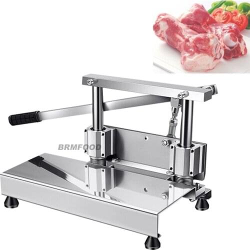 Stainless Steel Manual Saw Bone Cutting Machine Cut Pork Chop Bone Trotters Meat Slicer Making Machine