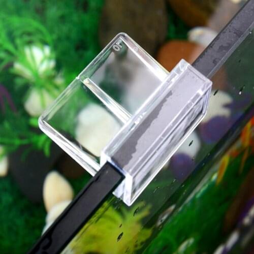 New 4Pcs Fish Aquatic Pet Parts Aquarium Fish Tank Acrylic Clips Glass Cover Support Holders Pet Supplies