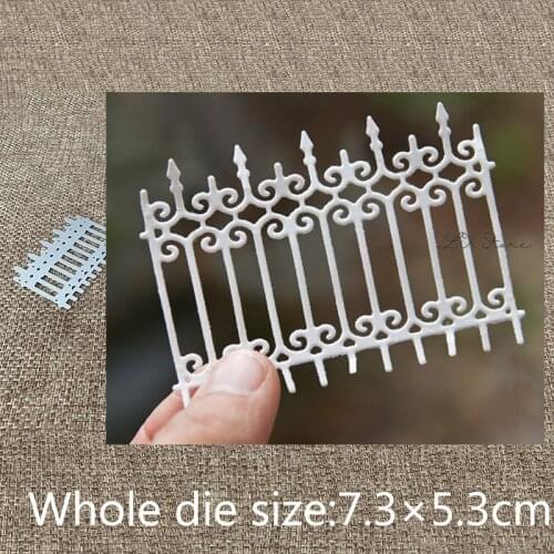 New Design Craft Metal stencil mold Cutting Dies lace fence decoration scrapbook die cuts Album Paper Card Craft Embossing