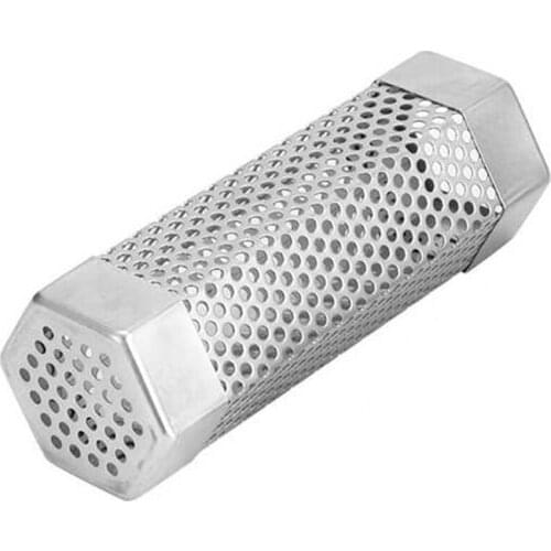 New Barbecue Set BBQ Grill Smoker Tube Perforated Mesh Tube Stainless Steel Barbecue Barbecue for Smoking Cheese